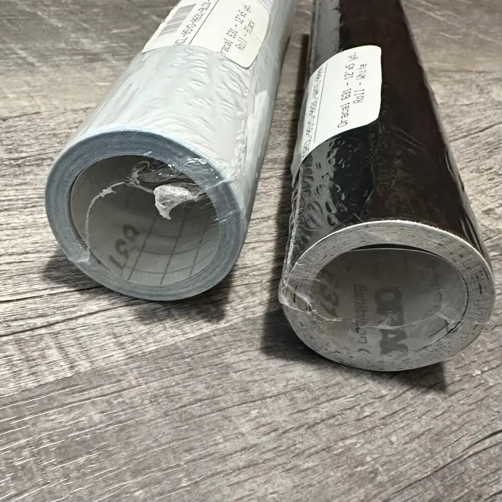 12” X 5yd. Oracal 631 Vinyl Rolls (2) Matte Black/White Indoor Signs Graphic Art